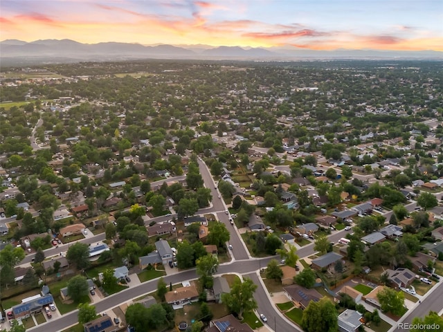 5947 W 65th Ave, Arvada, CO 80003 - aerial view of property and surrounding area with a mountainous background