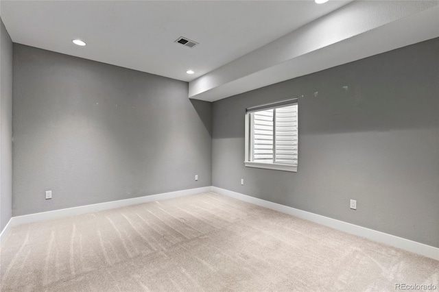 4545 Oxbow Dr, Brighton, CO 80601 - unfurnished room with recessed lighting, light carpet, and baseboards