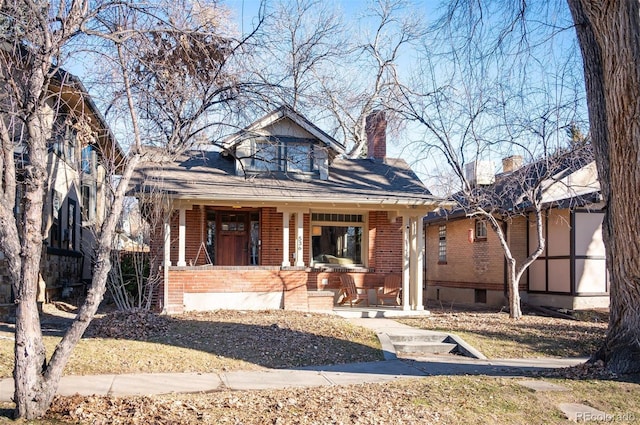 bungalow-style house with a porch