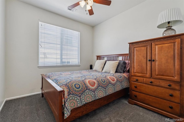 2670 E 136th Pl, Thornton, CO 80602 - carpeted bedroom with baseboards and ceiling fan