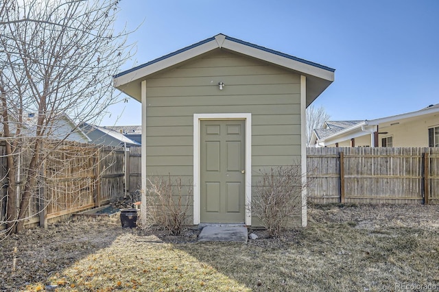 view of outbuilding