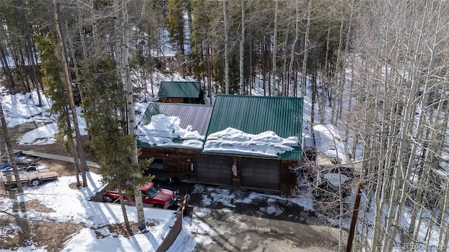 9061 N Rex Ln, Conifer, CO 80433 - view of front of home with metal roof