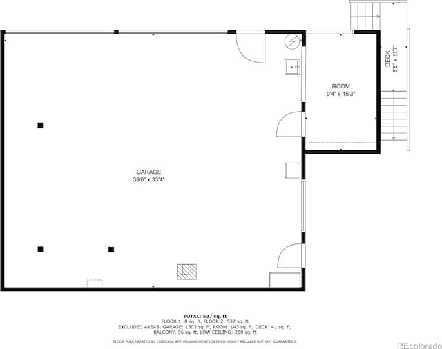 9061 N Rex Ln, Conifer, CO 80433 - property floor plan