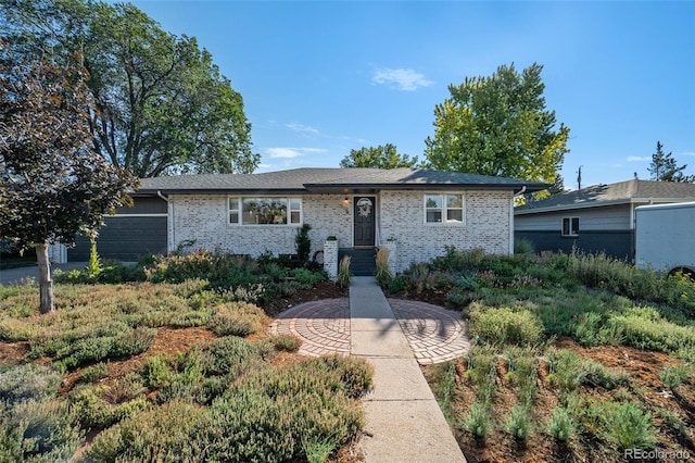 view of ranch-style home