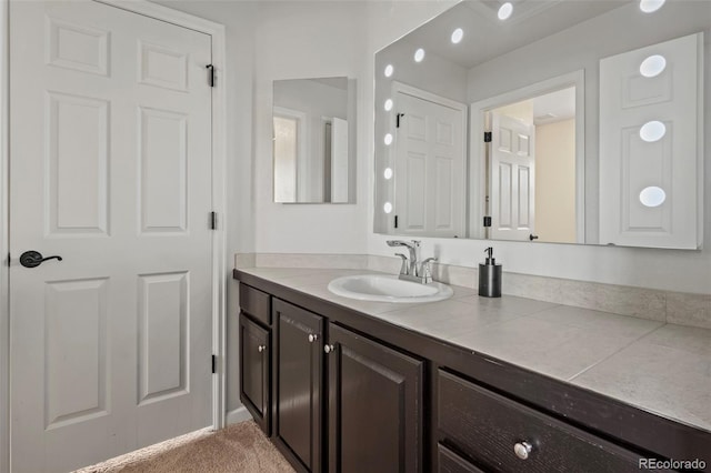 bathroom with vanity