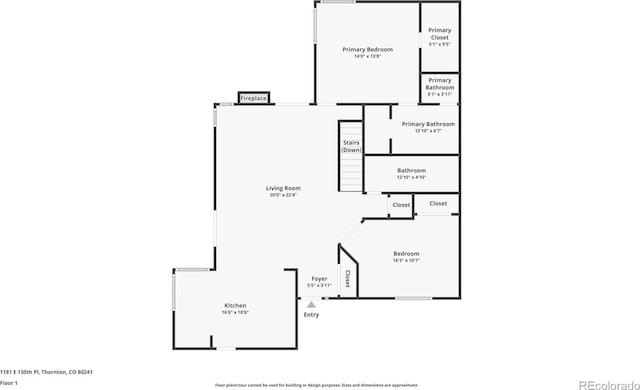 1181 E 130th Pl, Thornton, CO 80241 - room layout