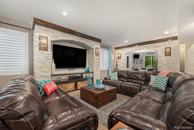 2349 Hickory Pl, Erie, CO 80516 - living area with arched walkways