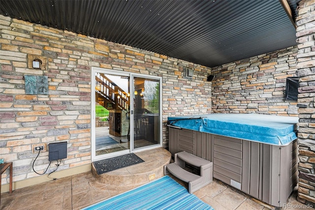 2349 Hickory Pl, Erie, CO 80516 - view of patio with a hot tub