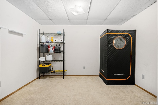 8773 W Cornell Ave Unit 10, Lakewood, CO 80227 - unfurnished bedroom with carpet floors, a drop ceiling, and baseboards