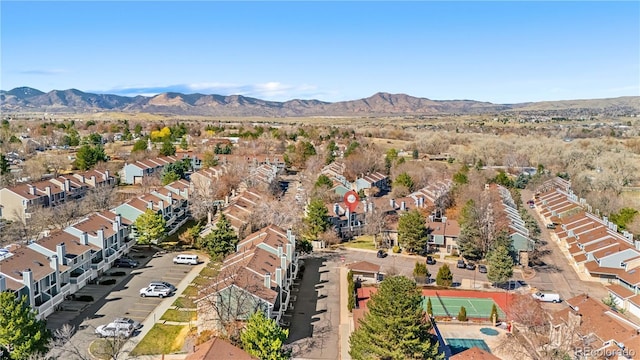 8773 W Cornell Ave Unit 10, Lakewood, CO 80227 - aerial view of residential area featuring a mountain backdrop