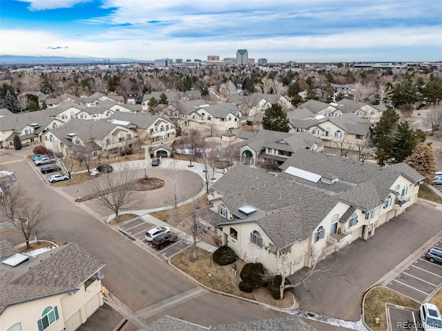 aerial perspective of suburban area