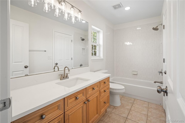 1511 Peninsula Cir, Castle Rock, CO 80104 - full bath with vanity, bathtub / shower combination, and tile patterned flooring