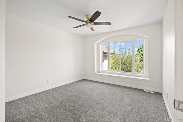1511 Peninsula Cir, Castle Rock, CO 80104 - carpeted empty room featuring baseboards and ceiling fan