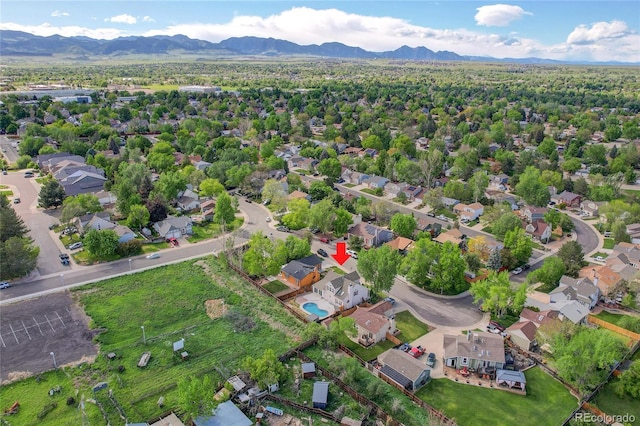 13270 W 65th Ave, Arvada, CO 80004 - bird's eye view of a mountainous background