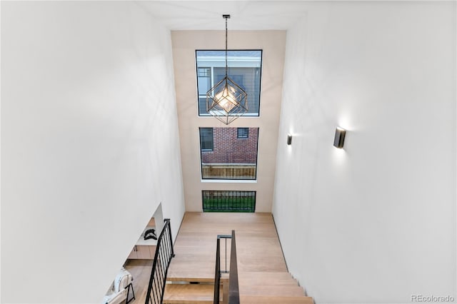 interior space featuring light wood-type flooring