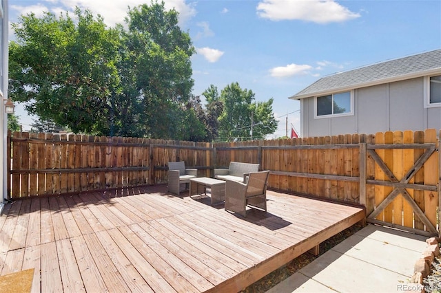 2854 N Lowell Blvd, Denver, CO 80211 - deck featuring a fenced backyard