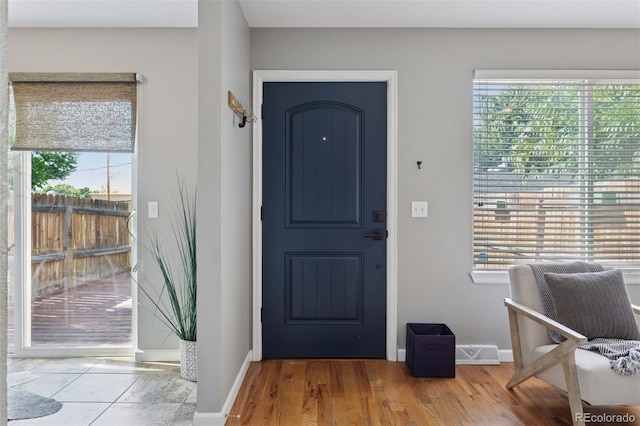 2854 N Lowell Blvd, Denver, CO 80211 - entrance foyer featuring baseboards and wood finished floors