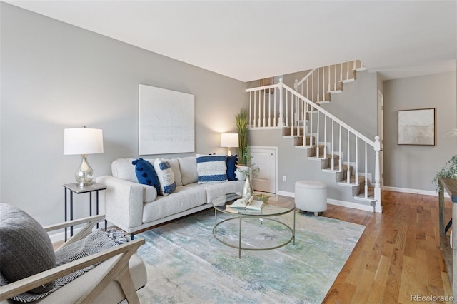 2854 N Lowell Blvd, Denver, CO 80211 - living area featuring stairs and wood finished floors