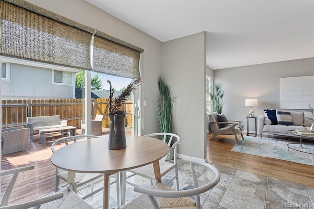 2854 N Lowell Blvd, Denver, CO 80211 - dining area with plenty of natural light and wood finished floors