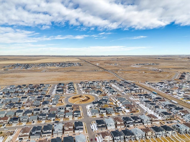 bird's eye view featuring a residential view