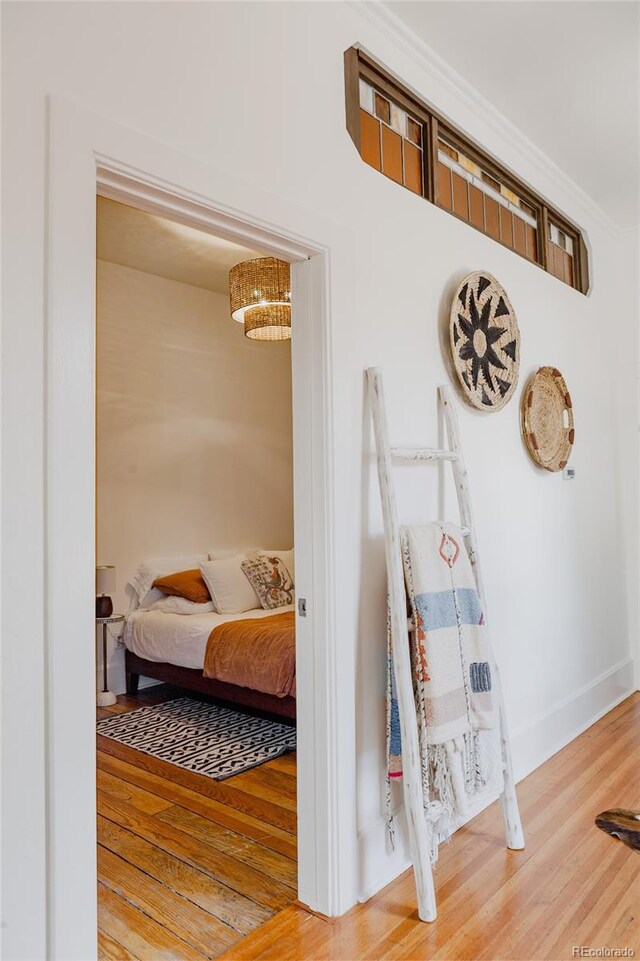 interior space featuring wood finished floors
