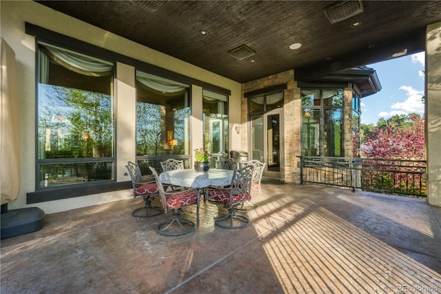 17540 Pond View Pl, Colorado Springs, CO 80908 - view of patio featuring outdoor dining space