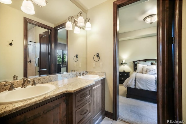 17540 Pond View Pl, Colorado Springs, CO 80908 - ensuite bathroom featuring double vanity
