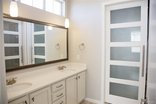 bathroom with vanity