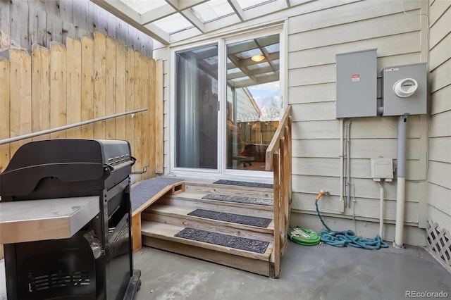 exterior space featuring grilling area