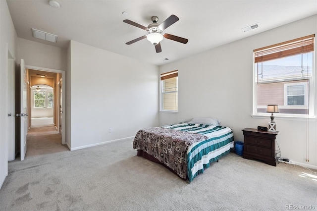14197 W 84th Cir Unit C, Arvada, CO 80005 - carpeted bedroom with baseboards and a ceiling fan
