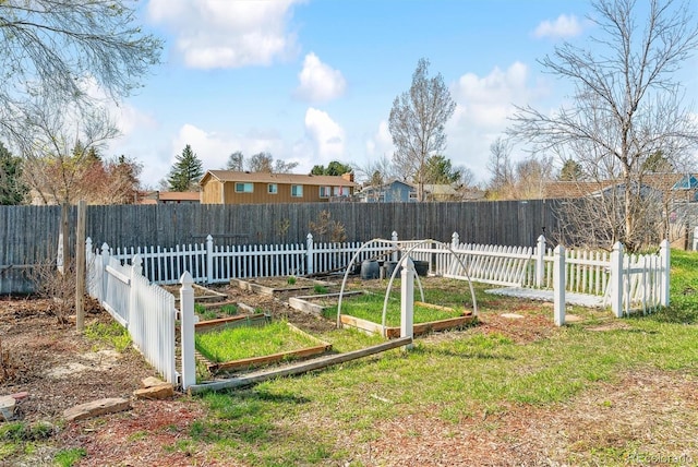 7158 W Roxbury Ave, Littleton, CO 80128 - view of yard with a garden and a fenced backyard