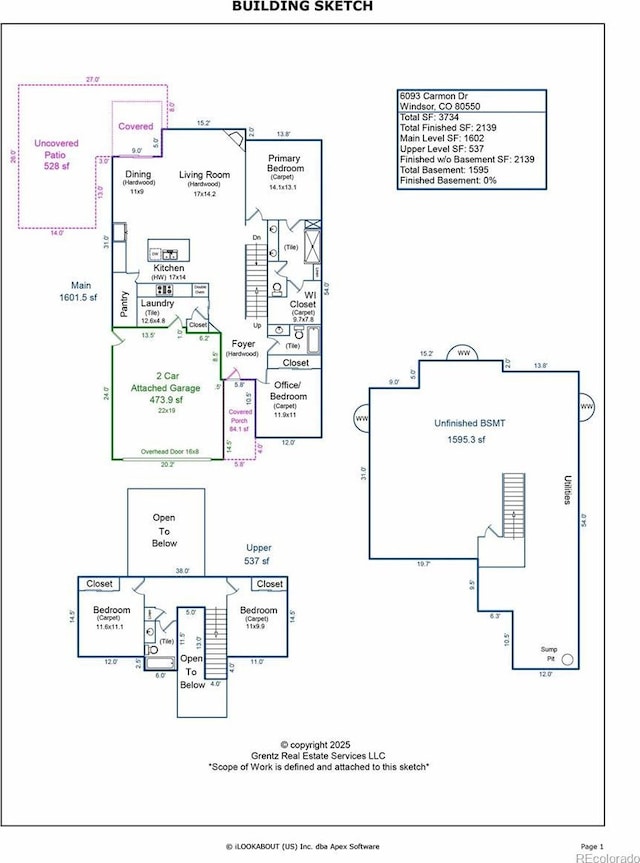 6093 Carmon Dr, Windsor, CO 80550 - floor plan
