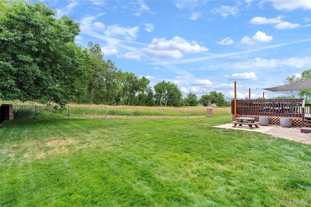 16862 W 65th Cir, Arvada, CO 80007 - view of yard with a patio area and a deck