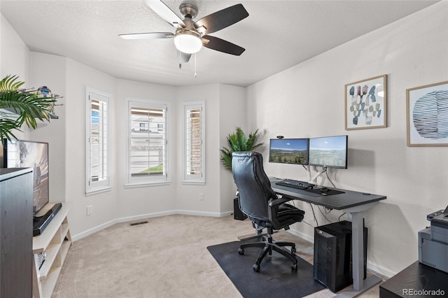 16862 W 65th Cir, Arvada, CO 80007 - office space with a ceiling fan and carpet
