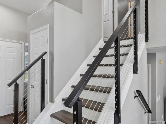 20789 E Princeton Pl, Aurora, CO 80013 - stairs featuring wood finished floors