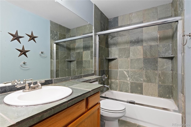 2043 Fendlebrush St, Highlands Ranch, CO 80129 - bathroom with vanity, toilet, and enclosed tub / shower combo