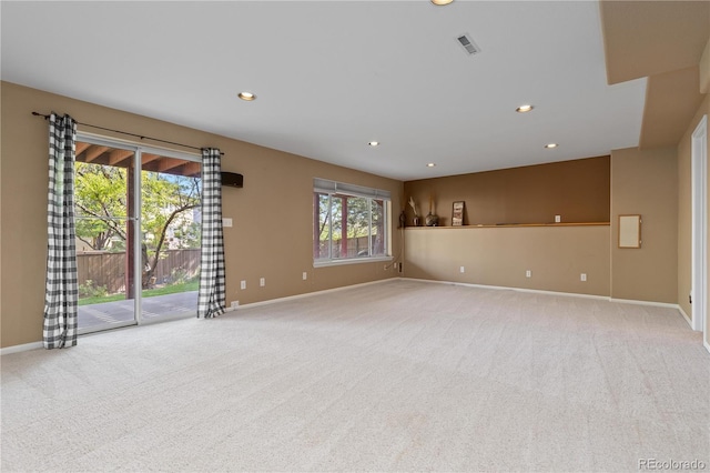 2043 Fendlebrush St, Highlands Ranch, CO 80129 - spare room featuring light colored carpet, baseboards, and recessed lighting
