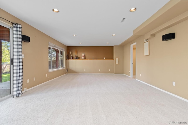 2043 Fendlebrush St, Highlands Ranch, CO 80129 - unfurnished room with light colored carpet, recessed lighting, and baseboards