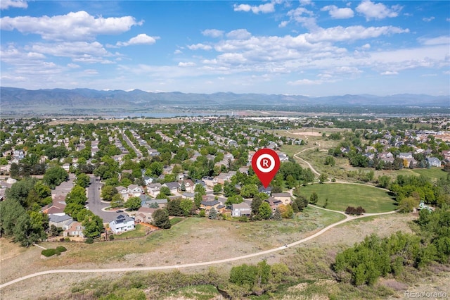 2043 Fendlebrush St, Highlands Ranch, CO 80129 - aerial perspective of suburban area with a mountainous background