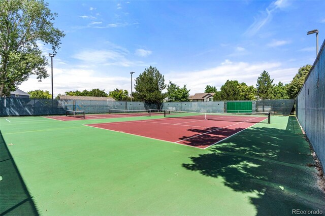 view of sport court