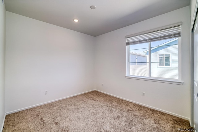 view of carpeted empty room