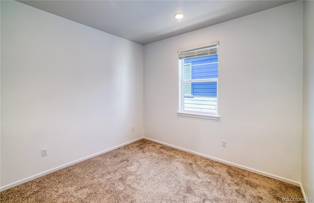 view of carpeted empty room