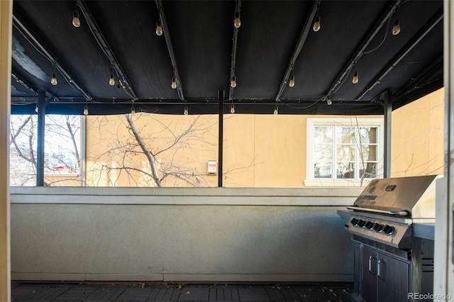 view of patio with grilling area