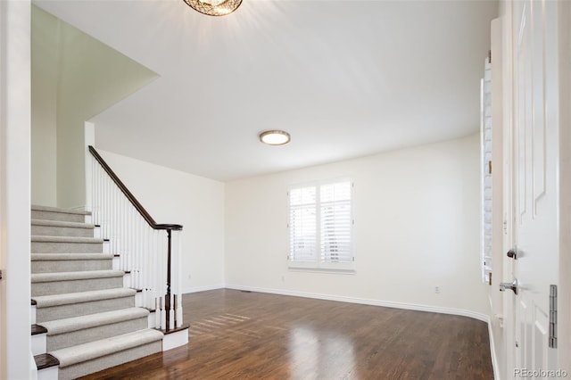 entryway featuring dark hardwood / wood-style floors