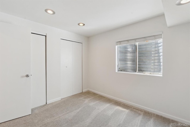 5625 W 109th Cir, Westminster, CO 80020 - unfurnished bedroom featuring carpet flooring, recessed lighting, and two closets