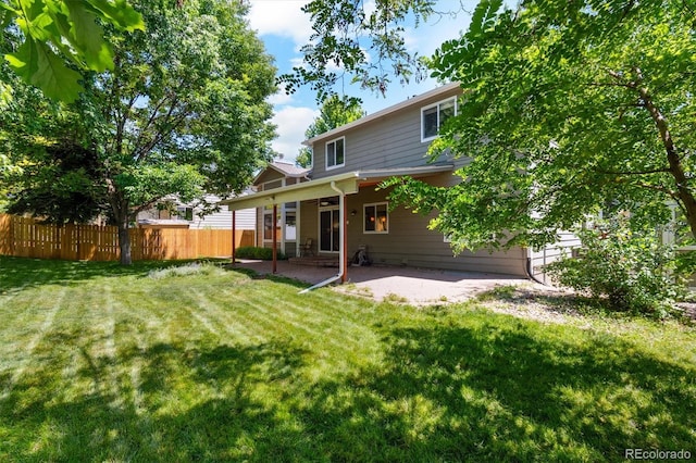 5625 W 109th Cir, Westminster, CO 80020 - rear view of house featuring a patio and a ceiling fan