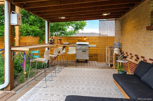 4891 Depew St, Denver, CO 80212 - view of patio / terrace featuring grilling area