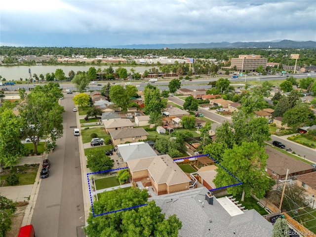 4891 Depew St, Denver, CO 80212 - view of property location featuring property boundaries highlighted and mountains