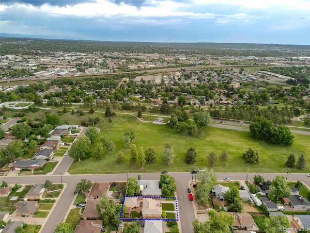 4891 Depew St, Denver, CO 80212 - aerial view of residential area with property boundaries highlighted