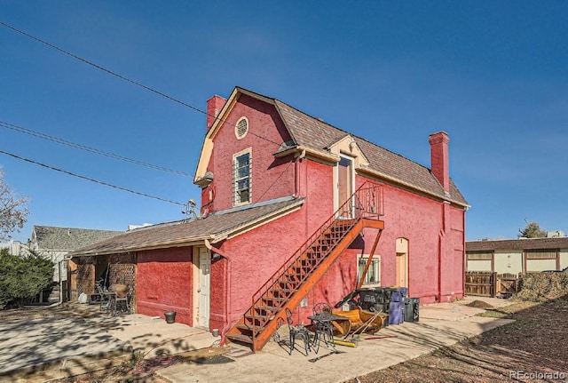 view of rear view of property